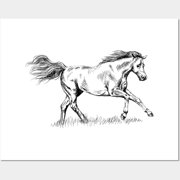 Horse print Wall Art by rachelsfinelines